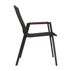 Lesli Living Tuinstoelen|Tuinstoel Tarragona Teak Noir