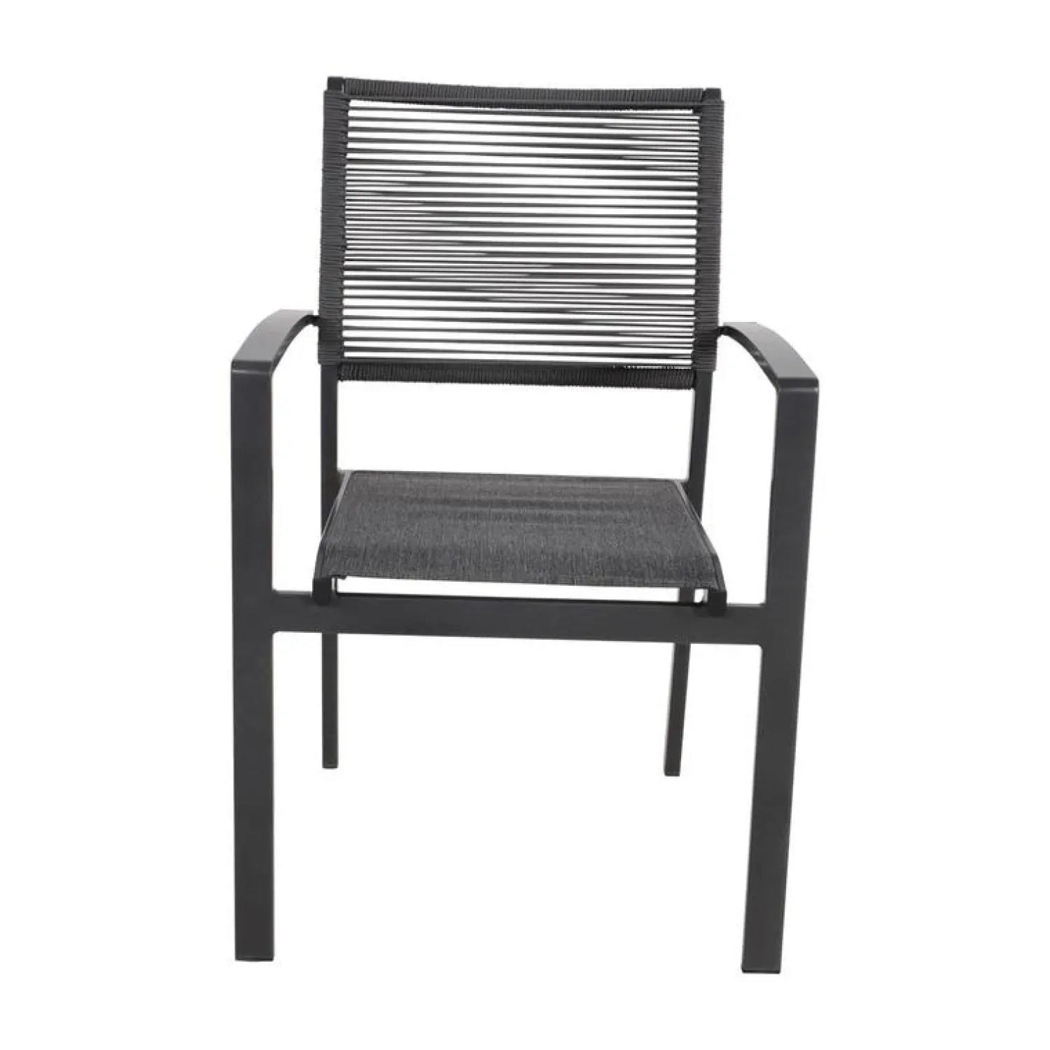 Lesli Living Tuinstoelen|Tuinstoel Vitolini Rope grijs