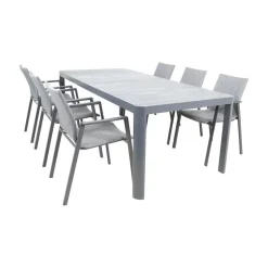 Lesli Living Tuintafels|Tuintafel Castilla 2.0 Noir 220cm