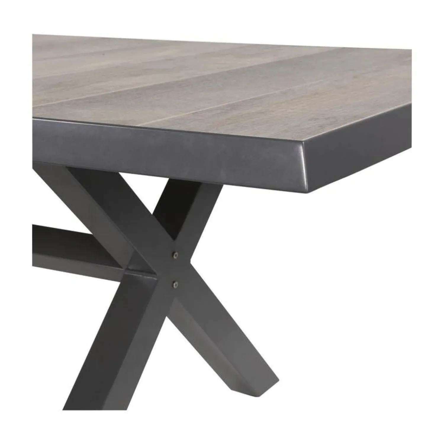 Lesli Living Tuintafels|Tuintafel Castilla Noir met kruispoot 243cm