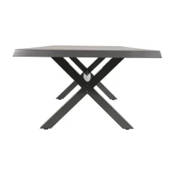 Lesli Living Tuintafels|Tuintafel Castilla Noir met kruispoot 243cm
