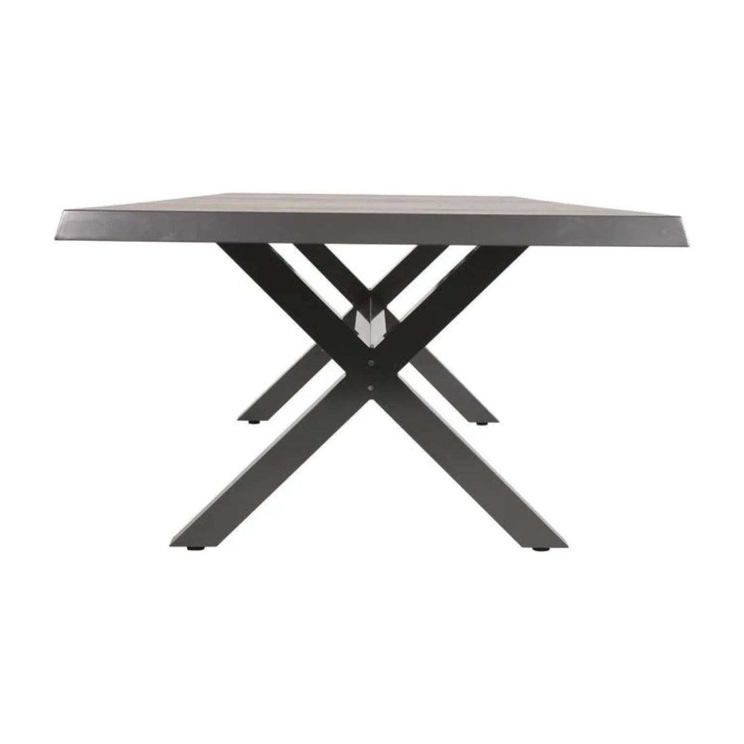 Lesli Living Tuintafels|Tuintafel Castilla Noir met kruispoot 243cm
