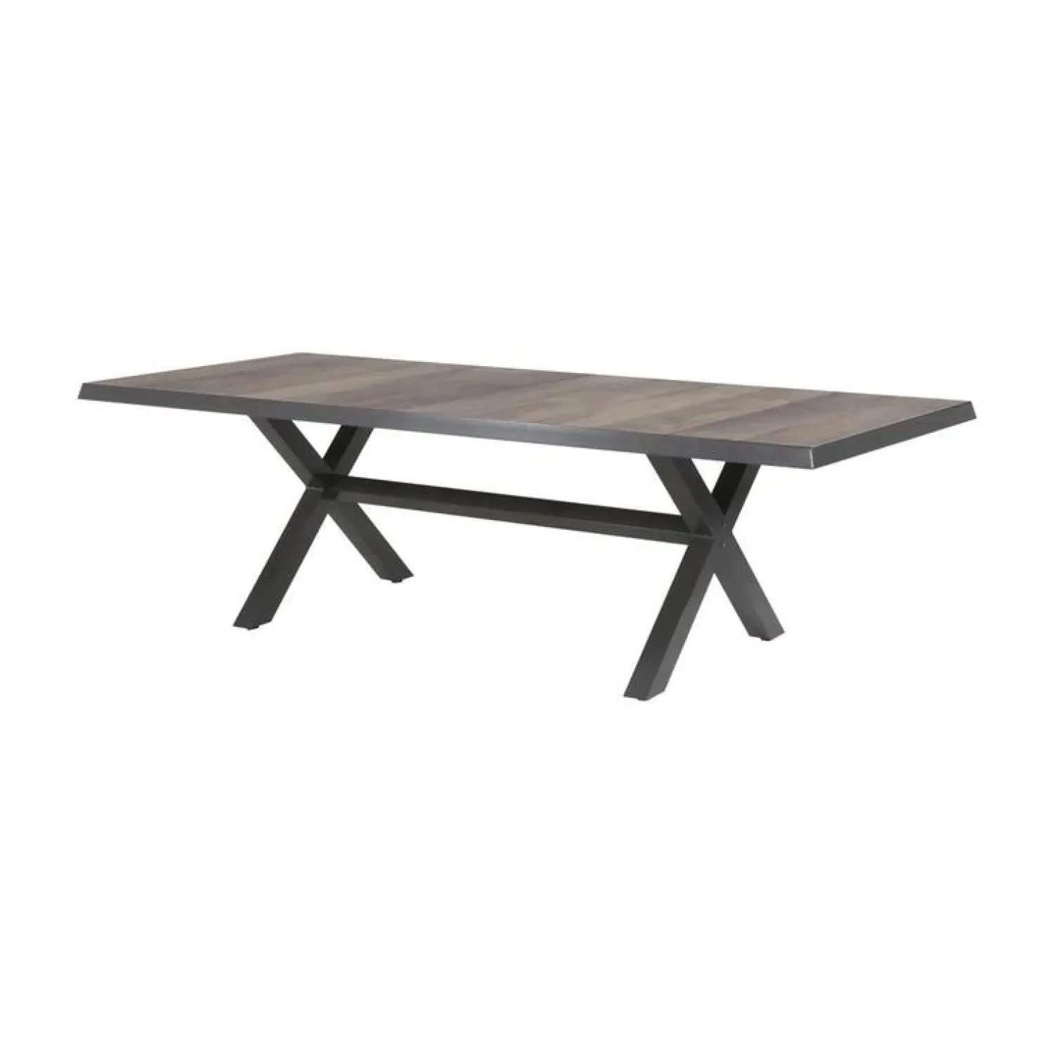 Lesli Living Tuintafels|Tuintafel Castilla Noir met kruispoot 243cm