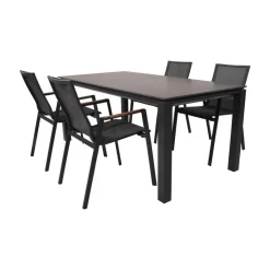 Lesli Living Tuintafels|Tuintafel Monaco Noir 180cm
