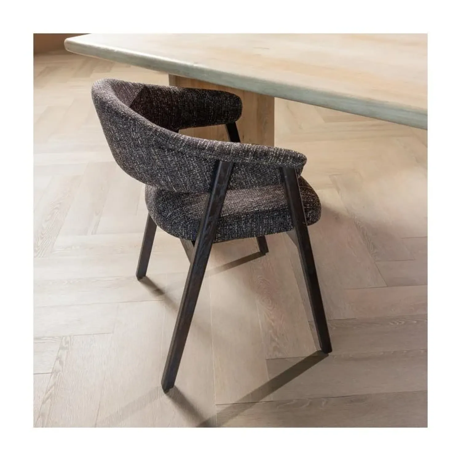 WOOOD Eetkamerstoelen|Tunar Eetkamerstoel Hout Donkerbruin