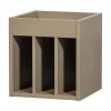 WOOOD Vakkenkasten|Industriele Kasten|Turner Platenkast Grenen Mud 44cm