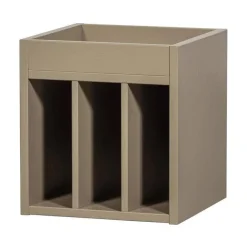 WOOOD Vakkenkasten|Industriele Kasten|Turner Platenkast Grenen Mud 44cm