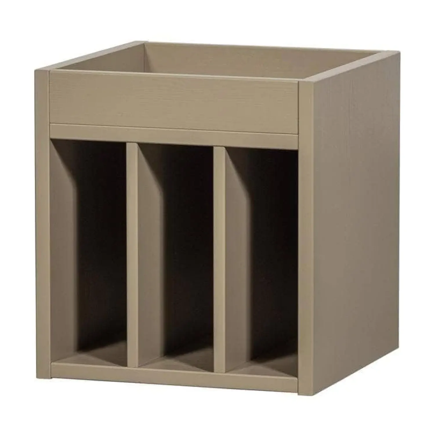 WOOOD Vakkenkasten|Industriele Kasten|Turner Platenkast Grenen Mud 44cm