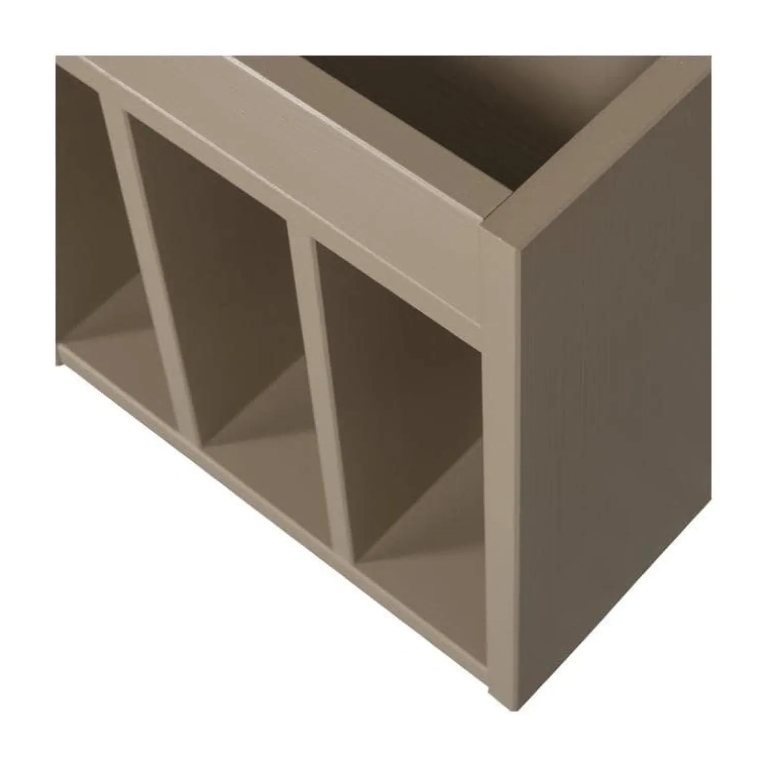 WOOOD Vakkenkasten|Industriele Kasten|Turner Platenkast Grenen Mud 44cm
