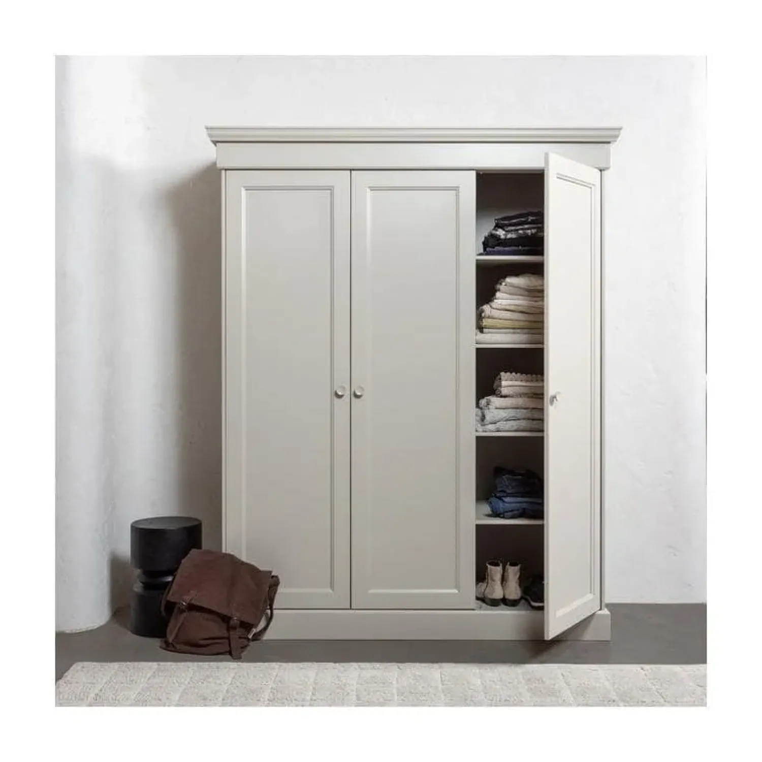 WOOOD Bijzettafels|Tuve Bijzettafel rond Zwart 30cm