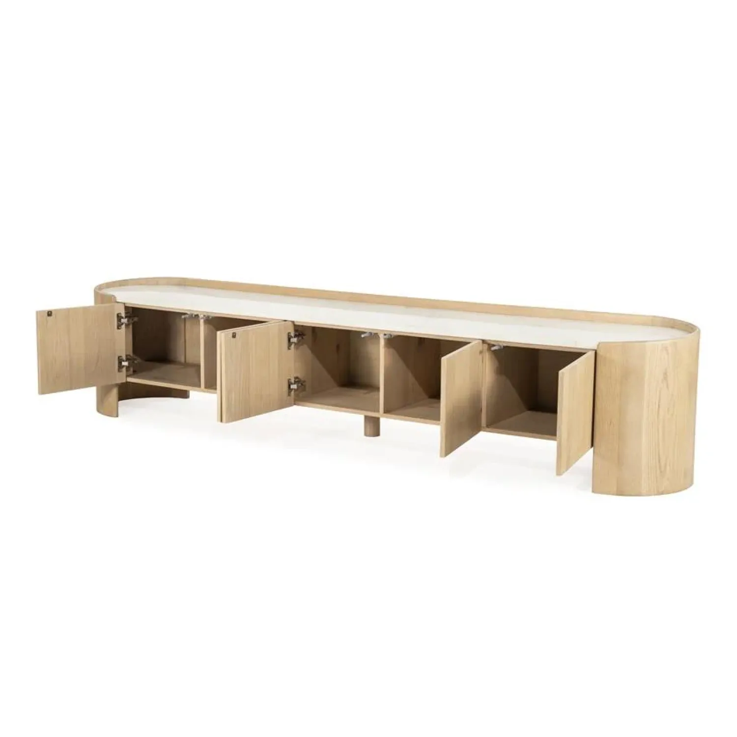 Eleonora Industriele Kasten|Tv Meubels|Tv-meubel Don eikenhout 240cm
