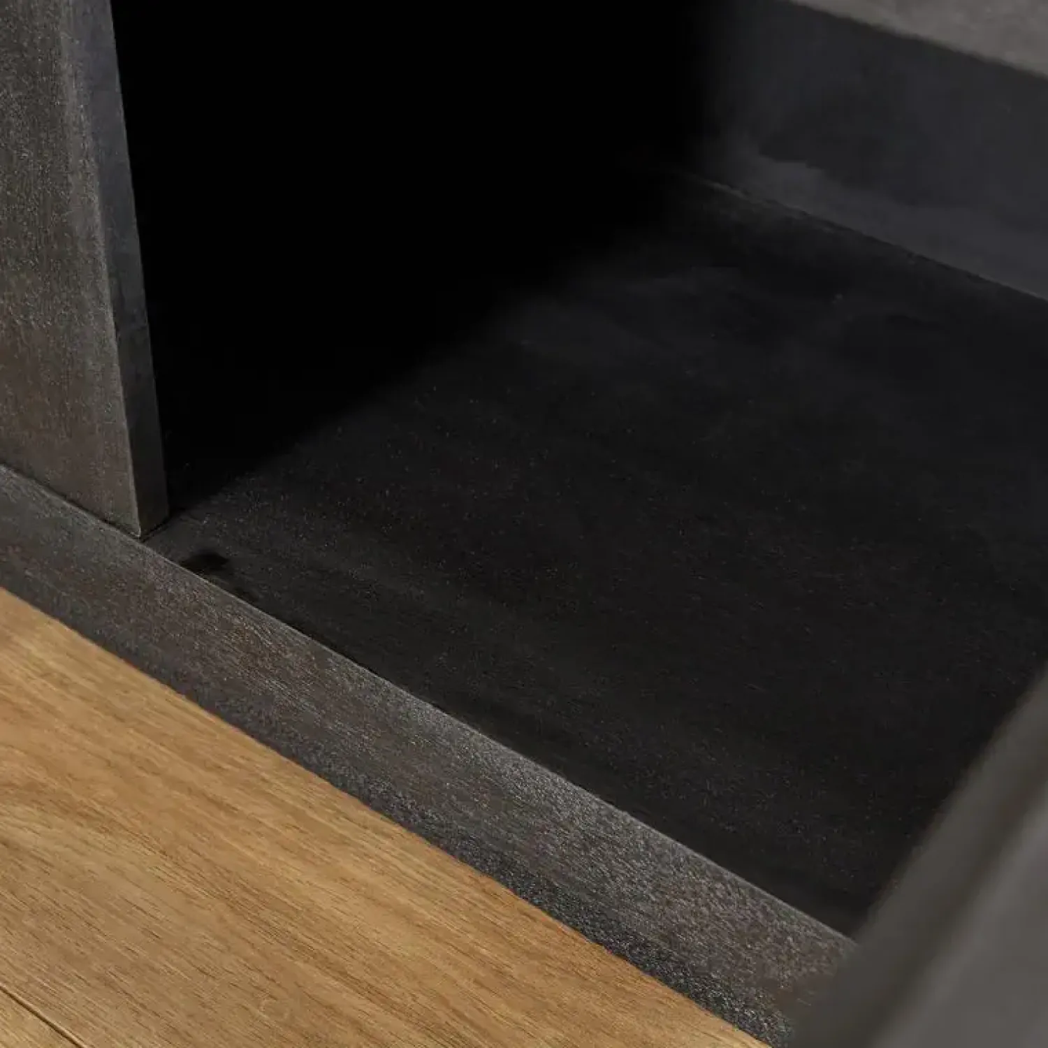 Furndea Industriele Kasten|Tv Meubels|TV meubel Dortmund mangohout zwart 150cm
