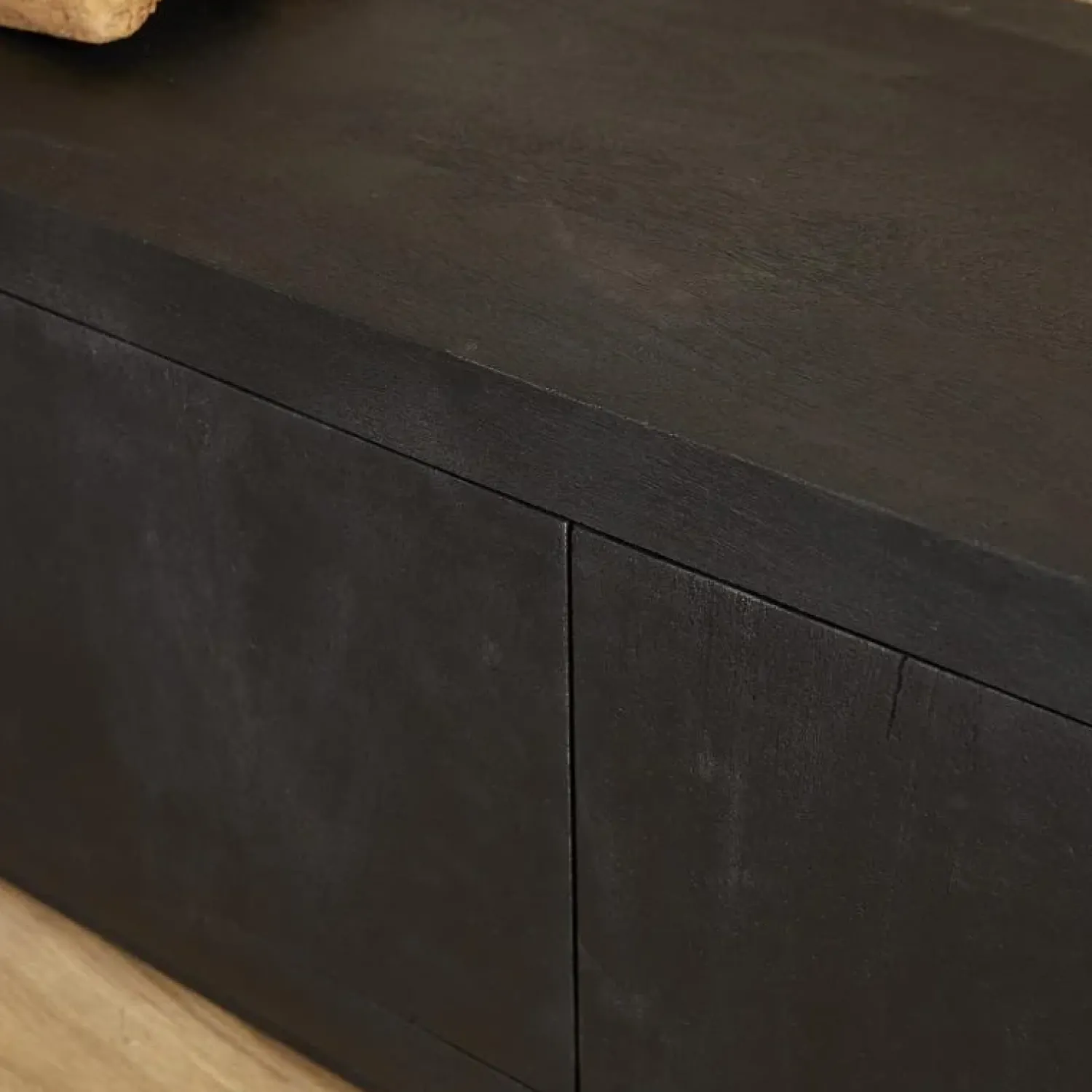 Furndea Industriele Kasten|Tv Meubels|TV meubel Dortmund mangohout zwart 150cm