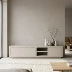 Eleonora Industriele Kasten|Tv Meubels|TV meubel Helsinki Taupe 200cm