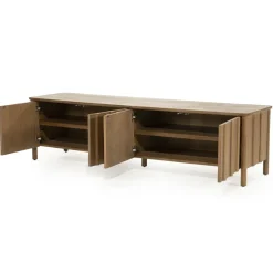 Eleonora Industriele Kasten|Tv Meubels|Tv-meubel Jake 4 deurs bruin 183cm