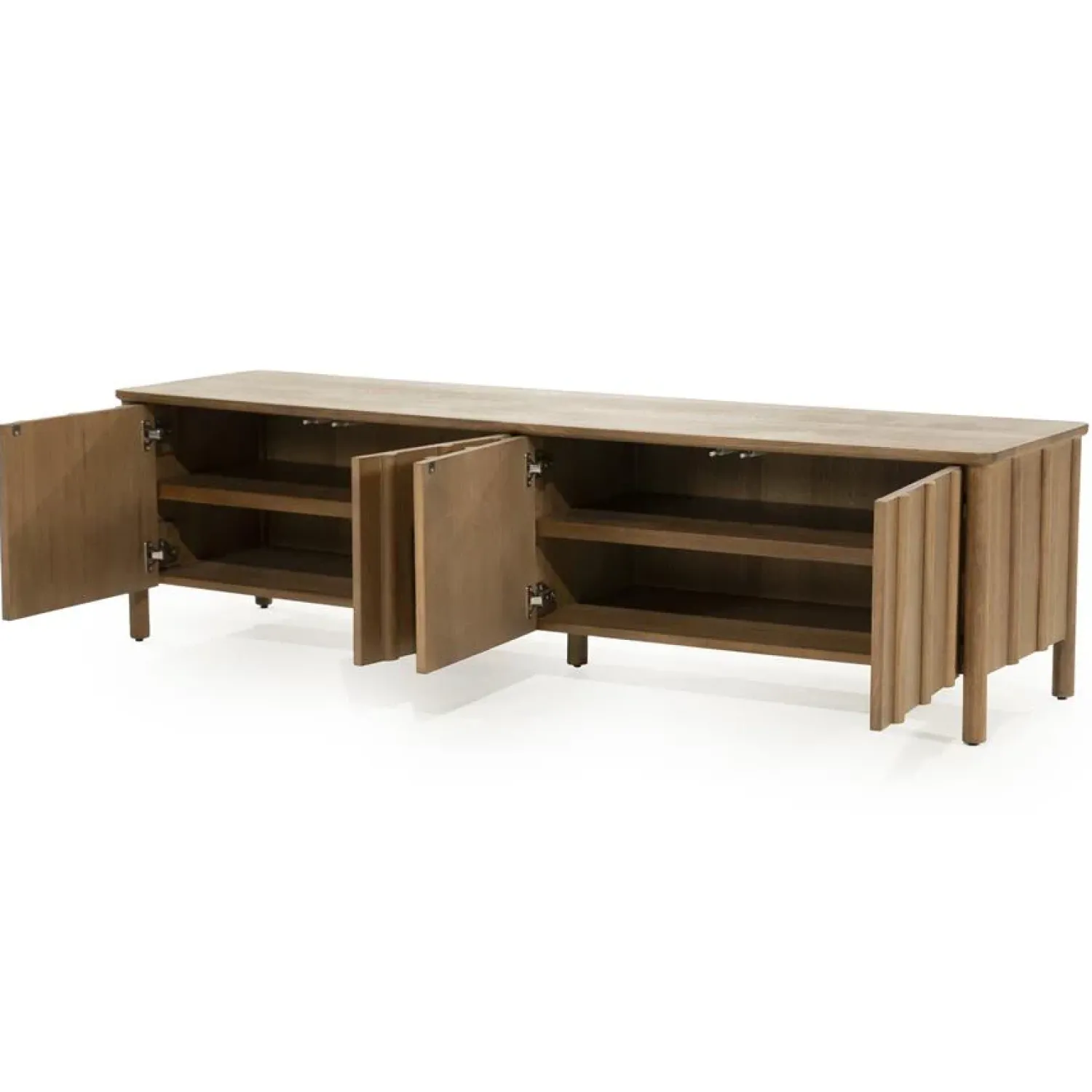 Eleonora Industriele Kasten|Tv Meubels|Tv-meubel Jake 4 deurs bruin 183cm