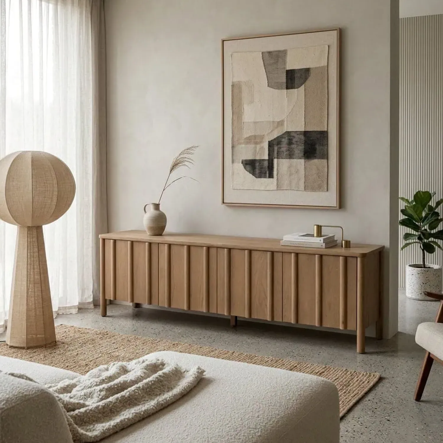Eleonora Industriele Kasten|Tv Meubels|Tv-meubel Jake 4 deurs bruin 183cm