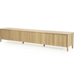Eleonora Industriele Kasten|Tv Meubels|Tv-meubel Jake 6 deurs naturel 264cm