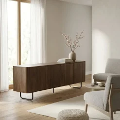 Eleonora Industriele Kasten|Tv Meubels|TV meubel James mangohout Bruin 190cm