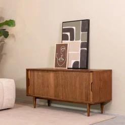Label51 Industriele Kasten|Tv Meubels|Tv meubel Jule Bruin Eikenhout 130cm