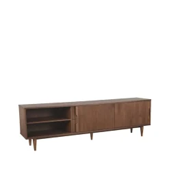 Label51 Industriele Kasten|Tv Meubels|Tv meubel Jule Bruin Eikenhout 200cm