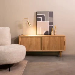 Label51 Industriele Kasten|Tv Meubels|Tv meubel Jule Naturel Eikenhout 130cm