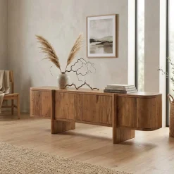 Eleonora Industriele Kasten|Tv Meubels|TV-meubel Julian acaciahout 4 deurs 170cm