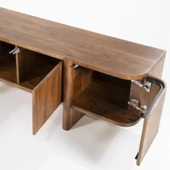 Eleonora Industriele Kasten|Tv Meubels|TV-meubel Julian acaciahout 6 deurs 240cm