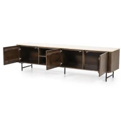 Eleonora Industriele Kasten|Tv Meubels|TV meubel Lio mangohout 3 deurs 200cm