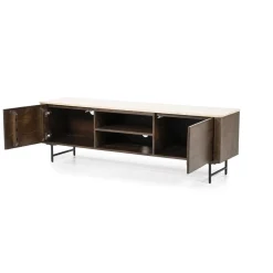 Eleonora Industriele Kasten|Tv Meubels|TV meubel Lio mangohout 2 deurs 170cm