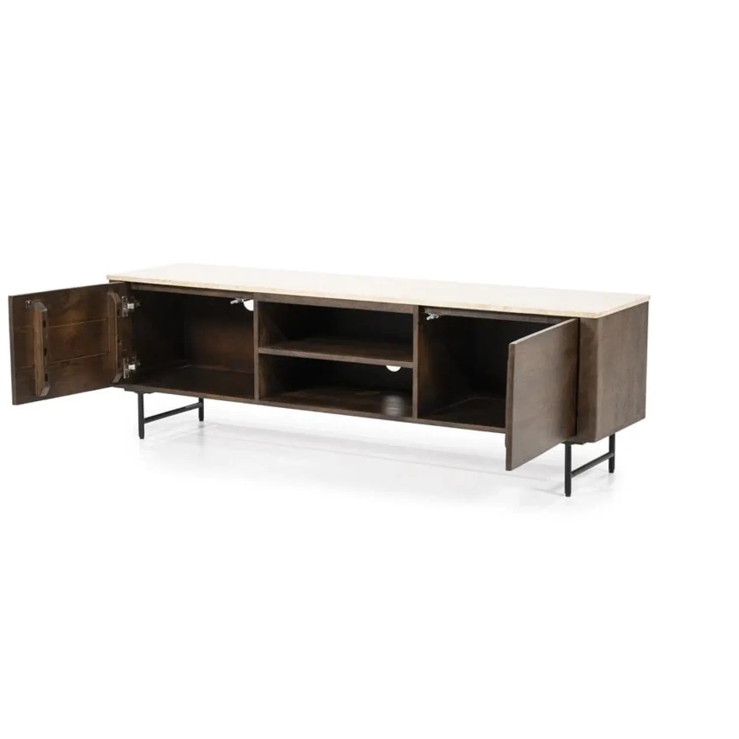 Eleonora Industriele Kasten|Tv Meubels|TV meubel Lio mangohout 2 deurs 170cm