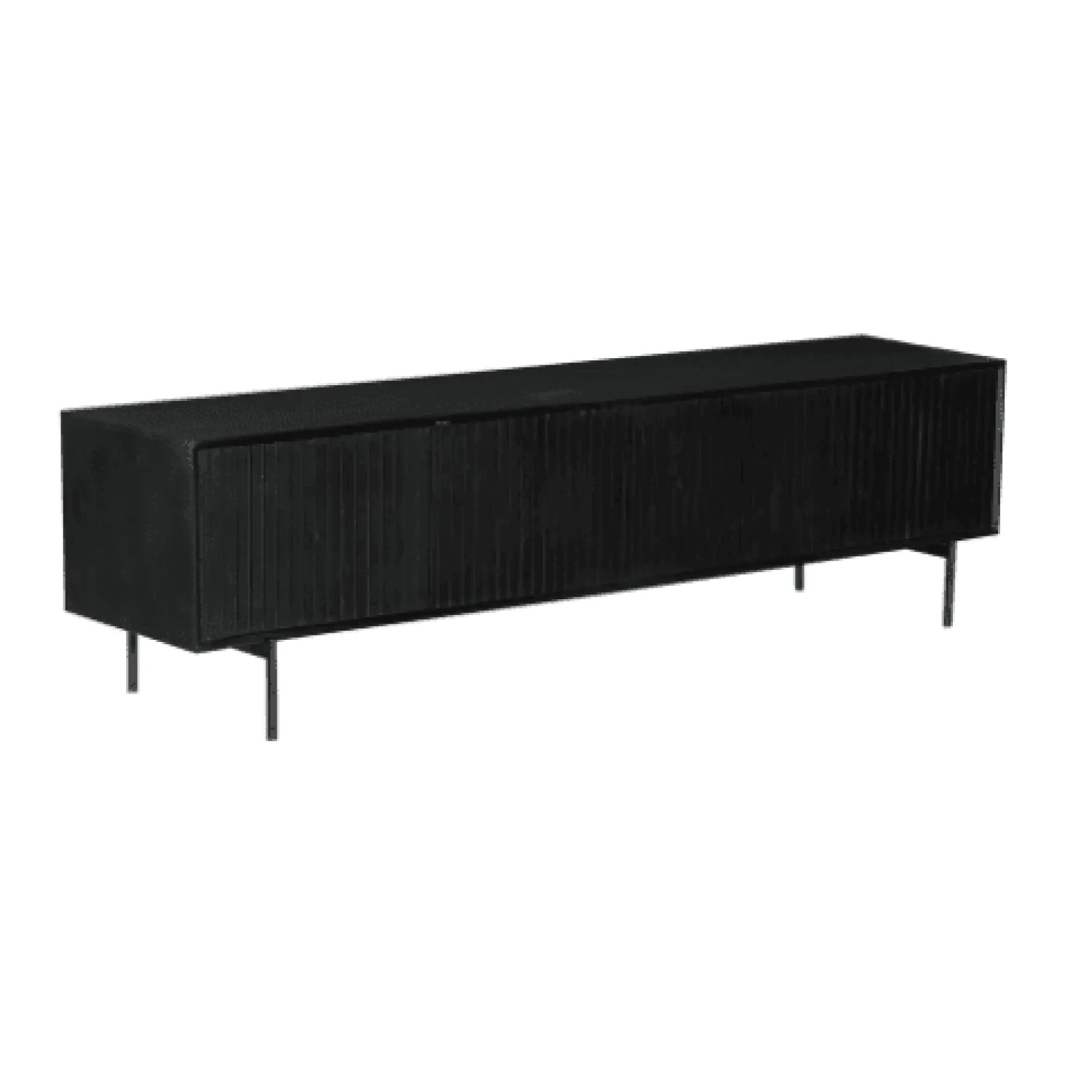 Furndea Dressoirs|Industriele Kasten|Tv meubel Martin 210 cm zwart