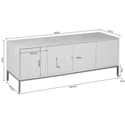 Furndea Industriele Kasten|Tv Meubels|Tv meubel Martin Naturel 165cm