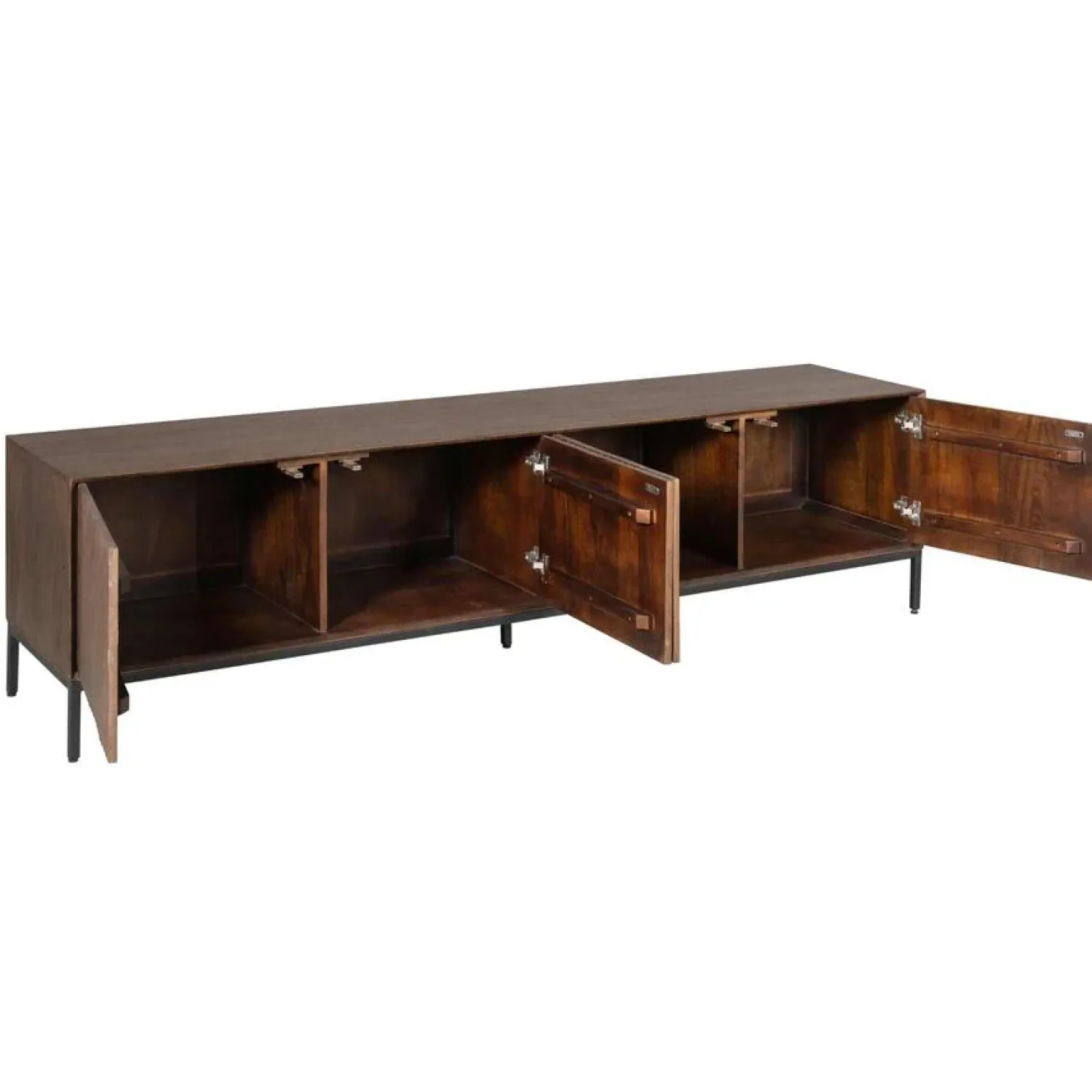 Furndea Industriele Kasten|Tv Meubels|Tv meubel Martin Walnoot 210cm
