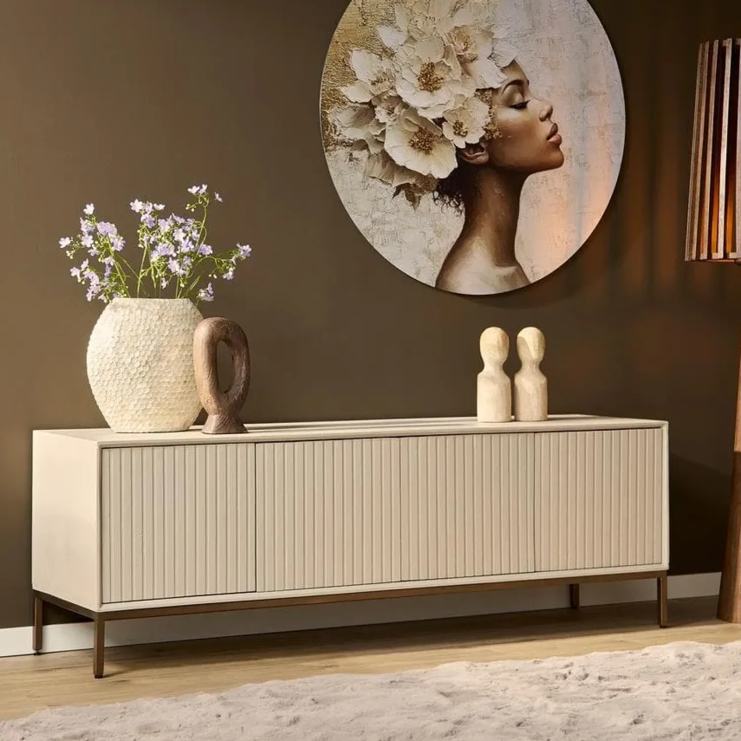Furndea Industriele Kasten|Tv Meubels|Tv meubel Martin Zand 165 cm