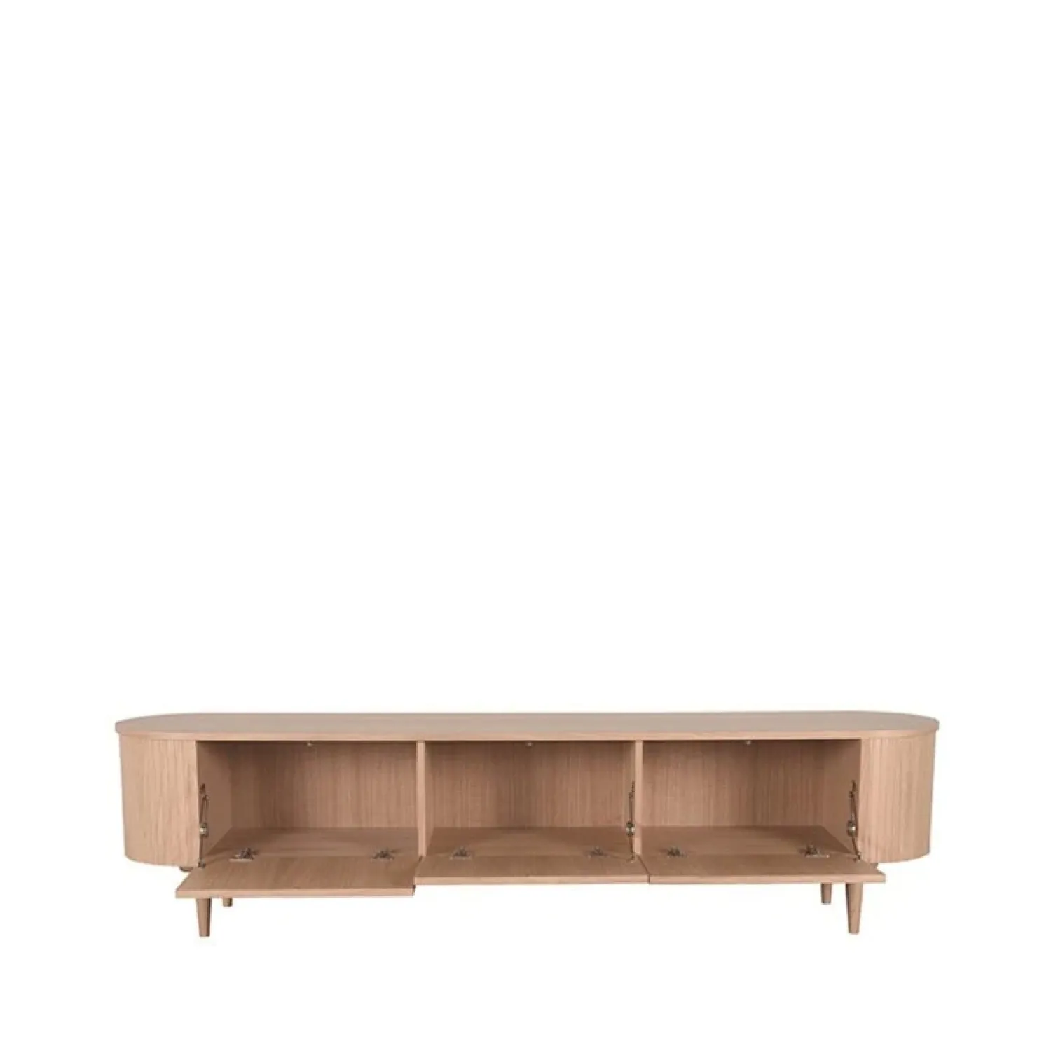 Label51 Industriele Kasten|Tv Meubels|Tv Meubel Oliva Naturel Eikenhout 220cm