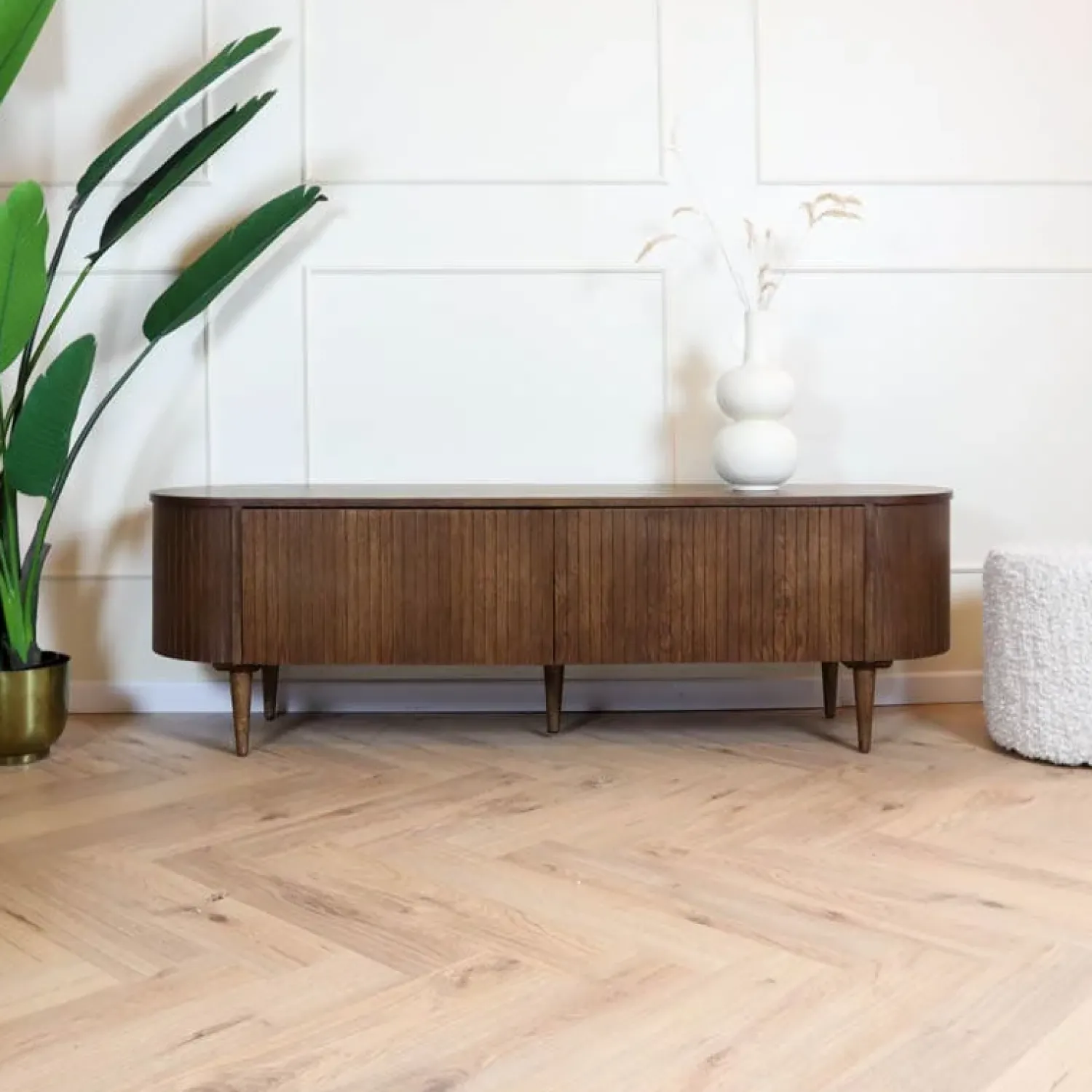 Label51 Industriele Kasten|Tv Meubels|Tv Meubel Oliva Walnoot Eikenhout 180cm