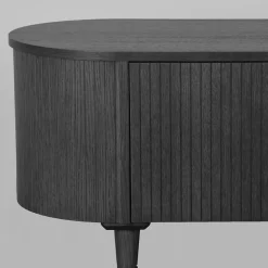 Label51 Industriele Kasten|Tv Meubels|Tv Meubel Oliva Zwart Eikenhout 220cm