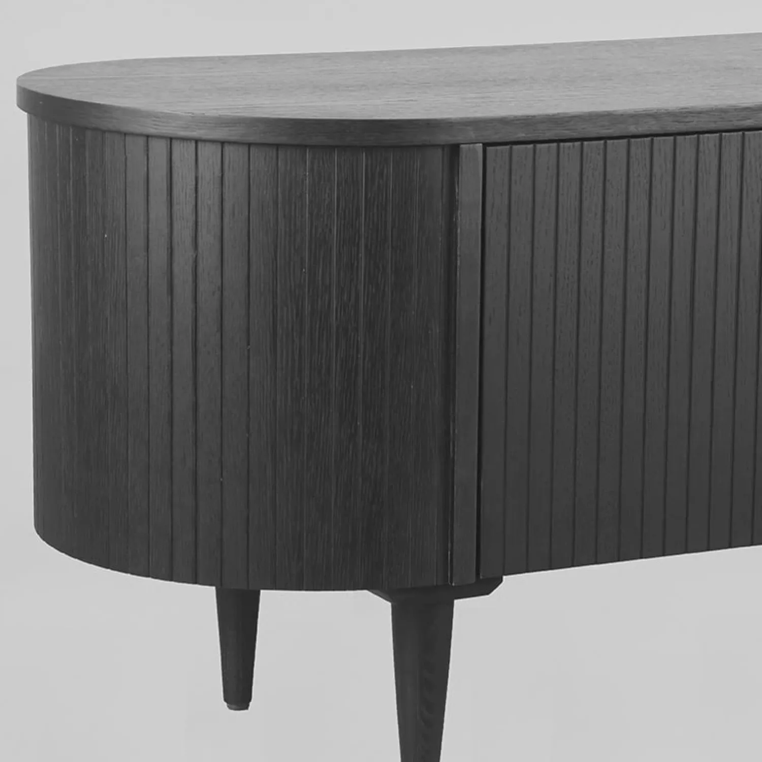 Label51 Industriele Kasten|Tv Meubels|Tv Meubel Oliva Zwart Eikenhout 180cm