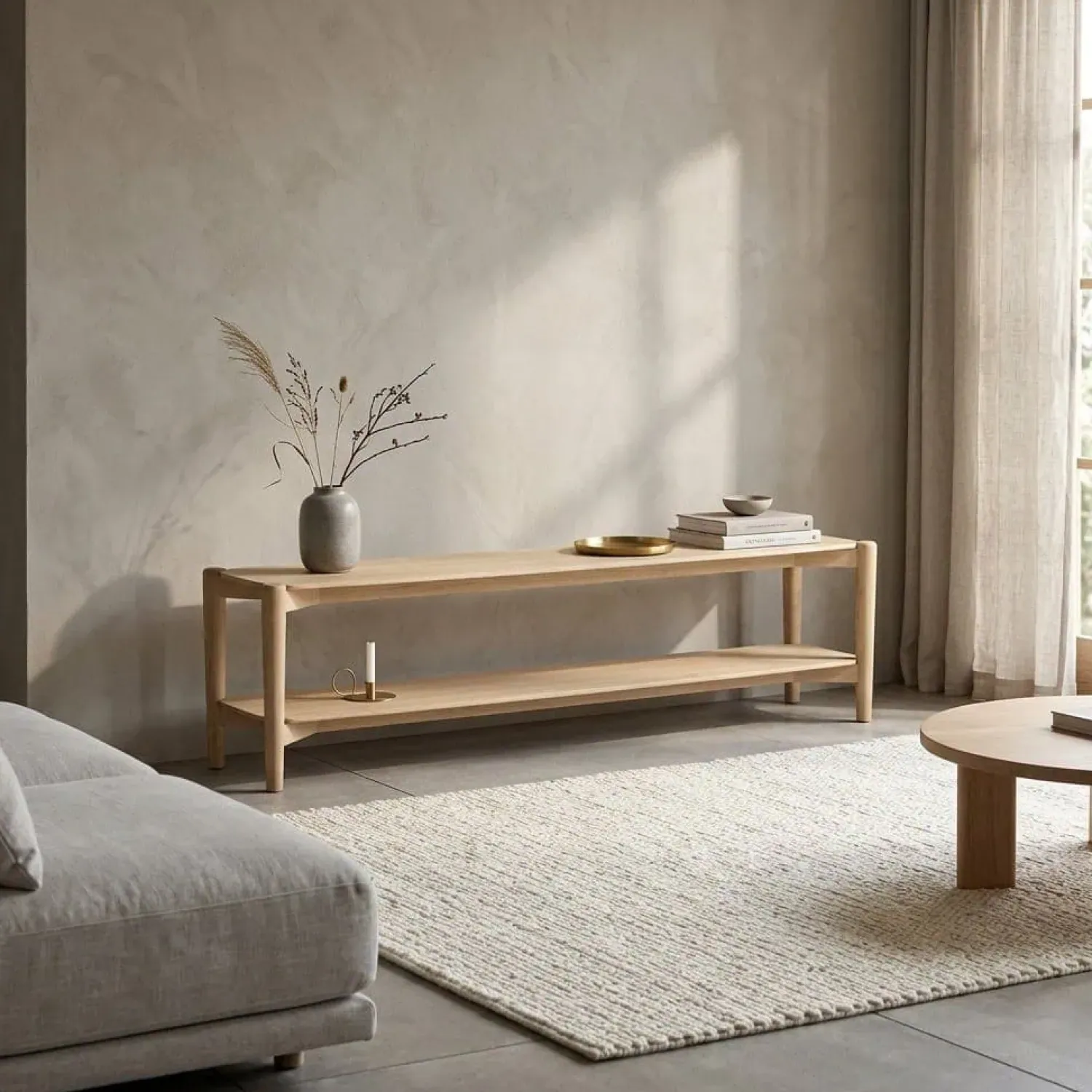 Eleonora Industriele Kasten|Tv Meubels|Tv meubel Selbu eikenhout 200cm