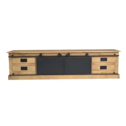 Furndea Industriele Kasten|Tv Meubels|Tv meubel Trenso Mangohout 200 cm