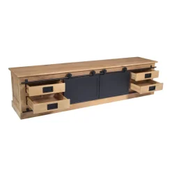 Furndea Industriele Kasten|Tv Meubels|Tv meubel Trenso Mangohout 200 cm