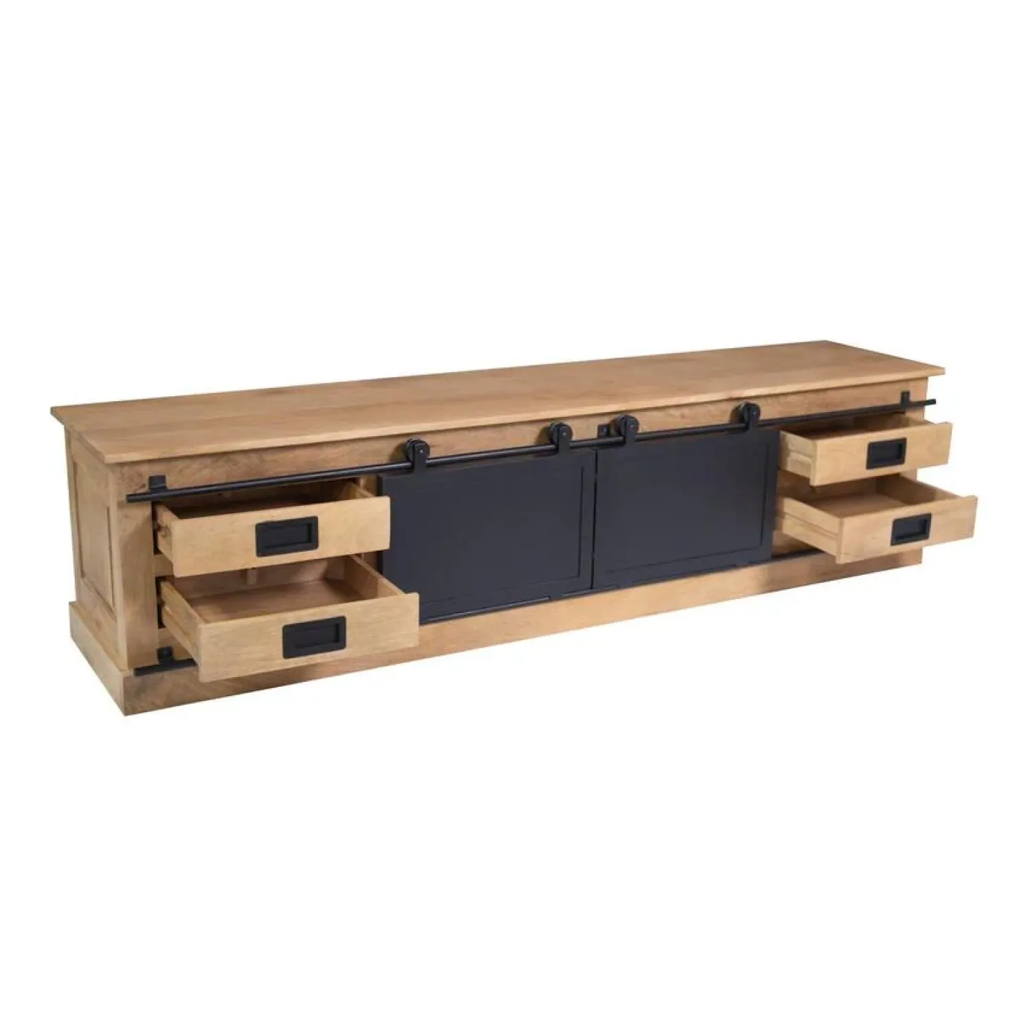 Furndea Industriele Kasten|Tv Meubels|Tv meubel Trenso Mangohout 200 cm