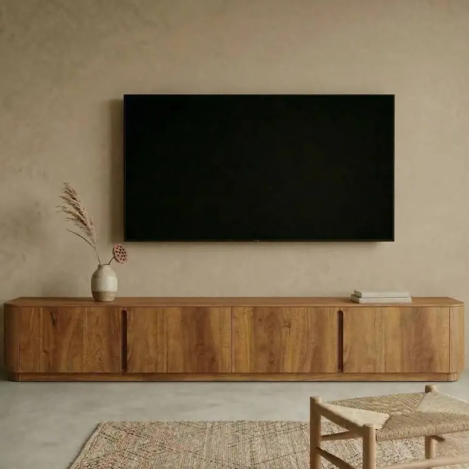 Cavetown Industriele Kasten|Tv Meubels|Tv meubel Yama naturel staand | 195cm