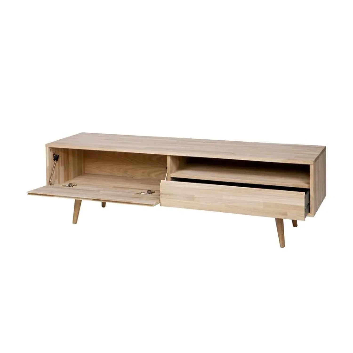 WOOOD Industriele Kasten|Tv Meubels|Tygo Tv meubel Eikenhout 150cm
