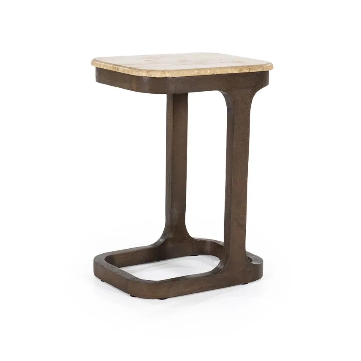 Eleonora Bijzettafels|Tyler Bijzettafel travertin 40 cm