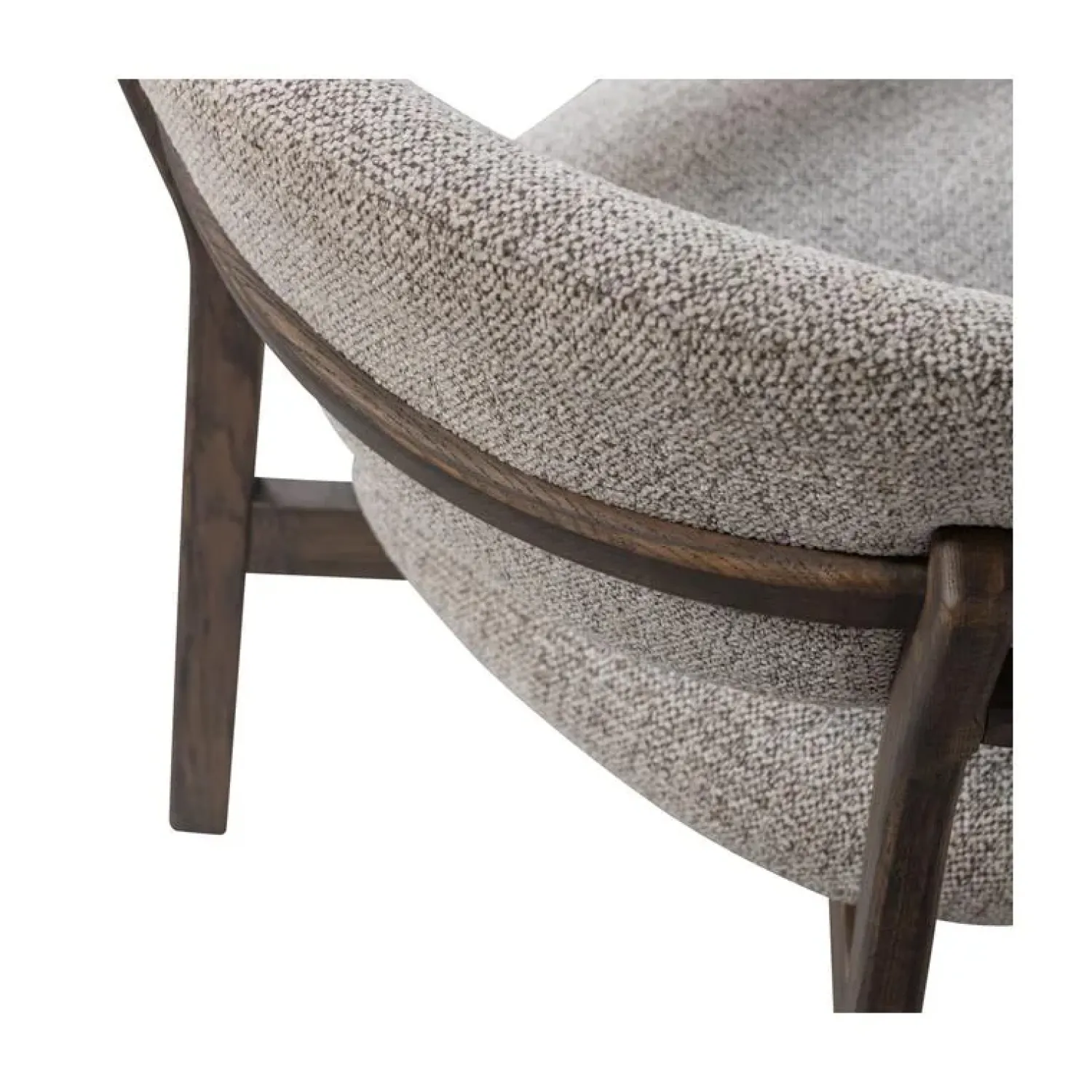 WOOOD Fauteuils|Udar Fauteuil naturel met houten frame bruin