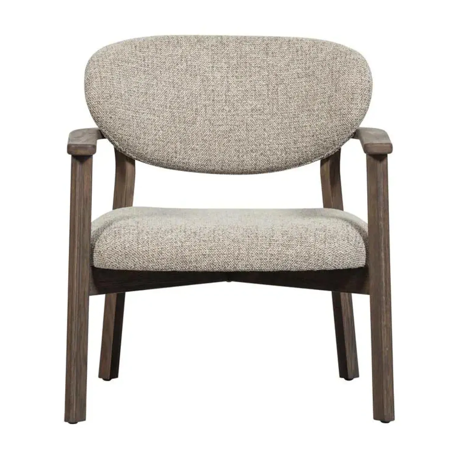 WOOOD Fauteuils|Udar Fauteuil naturel met houten frame bruin