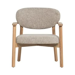 WOOOD Fauteuils|Udar Fauteuil naturel met houten frame naturel