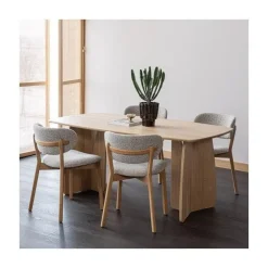 WOOOD Fauteuils|Udar Fauteuil naturel met houten frame naturel